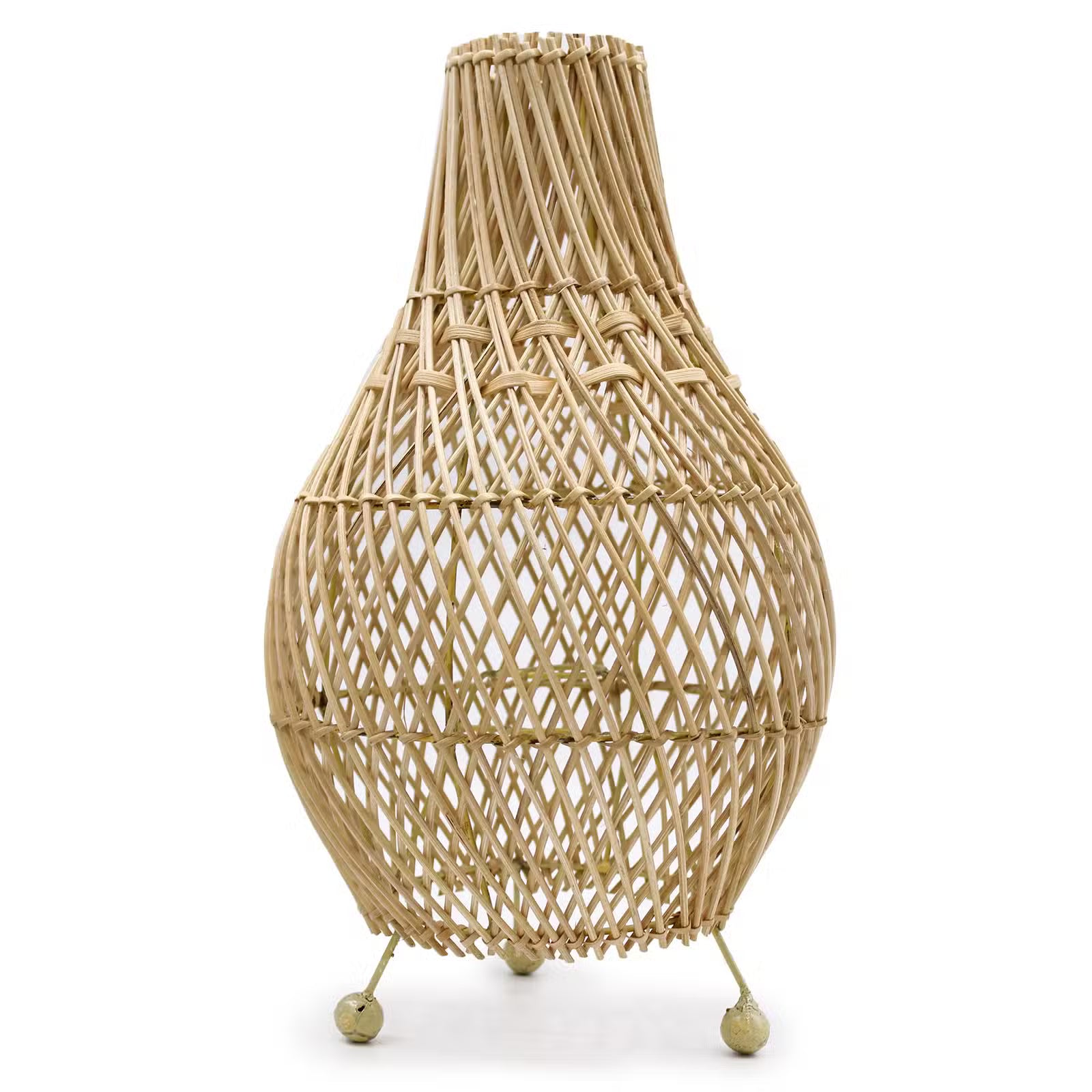 Rattan Table Lamps - Dark Brown