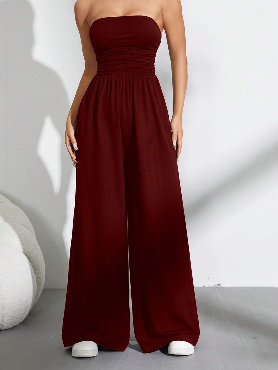 High-waisted Pants With A Tube Top