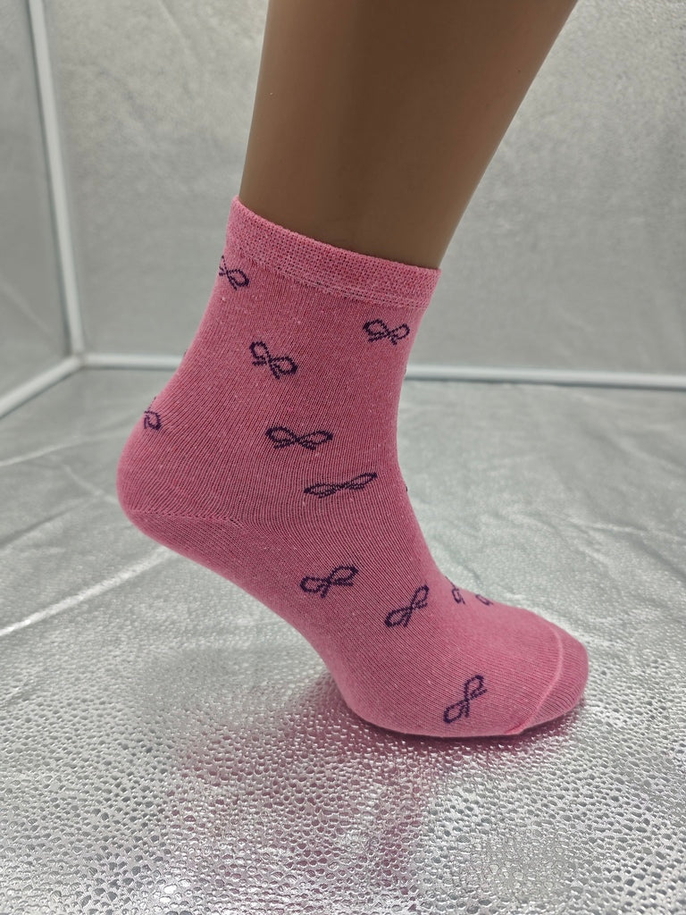Set Of 6 12 Or 24 Pairs  Womens Colorful Bow Socks