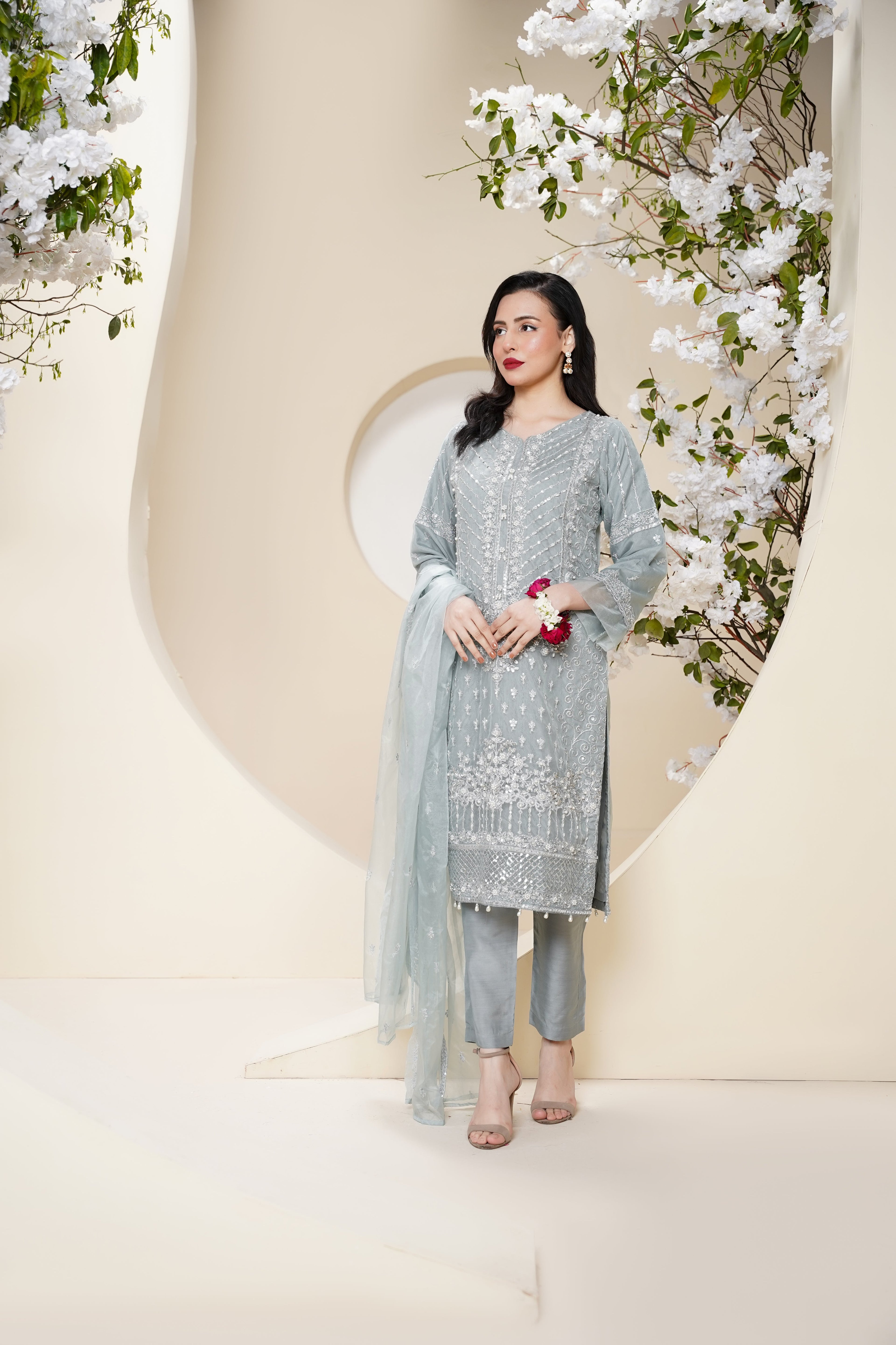 Tehwar - Luxury Organza Outfit - Festive Collection