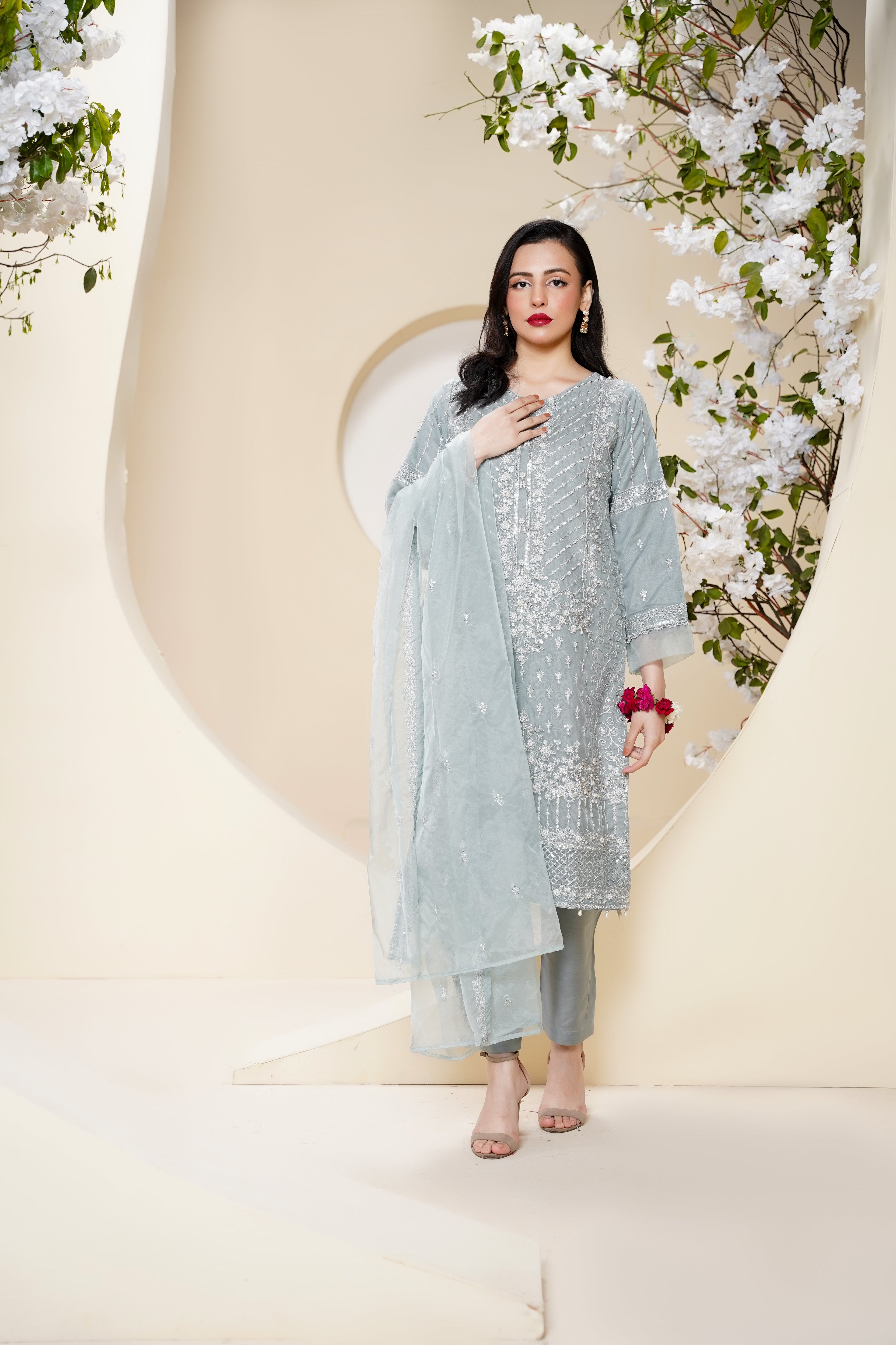 Tehwar - Luxury Organza Outfit - Festive Collection