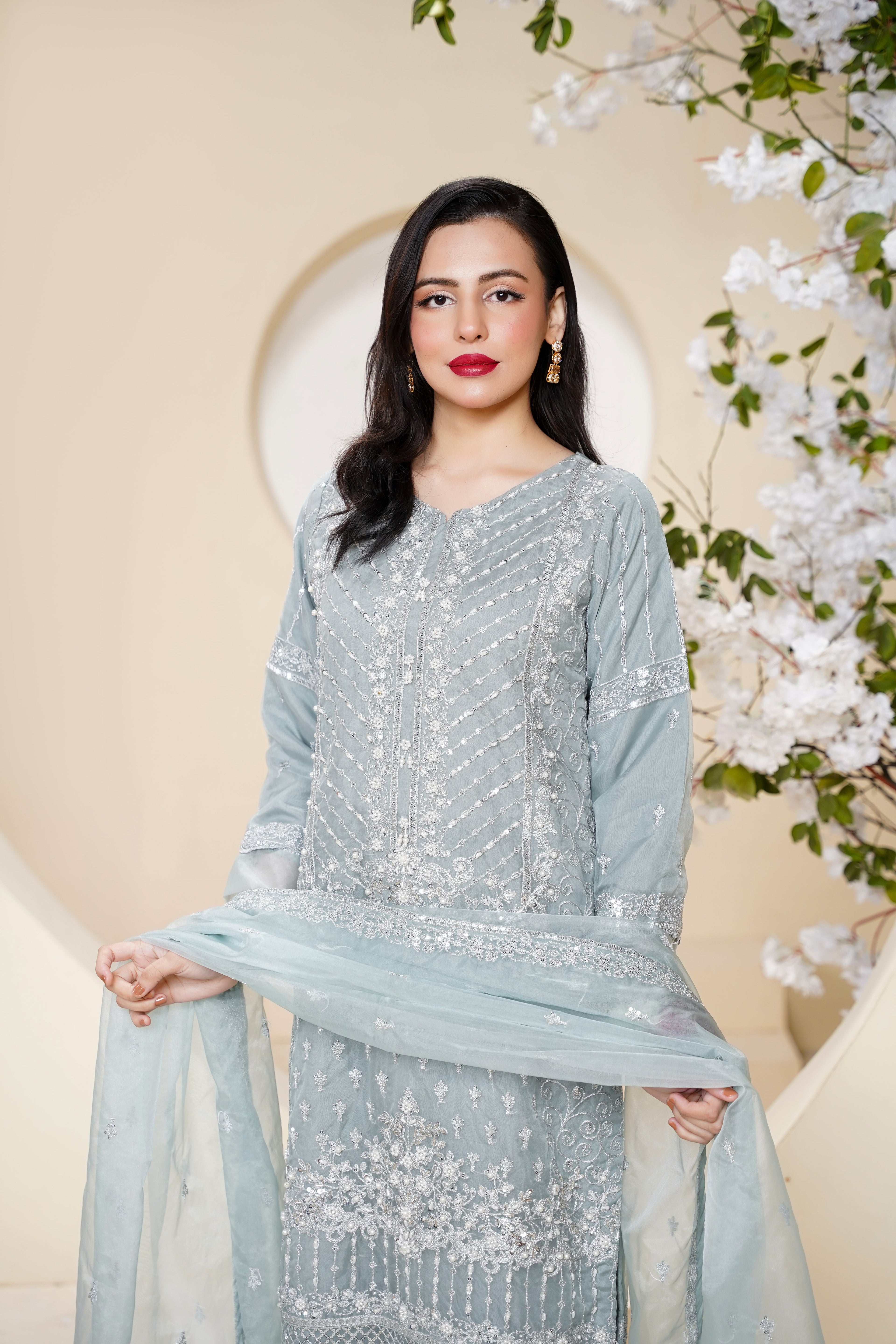 Tehwar - Luxury Organza Outfit - Festive Collection