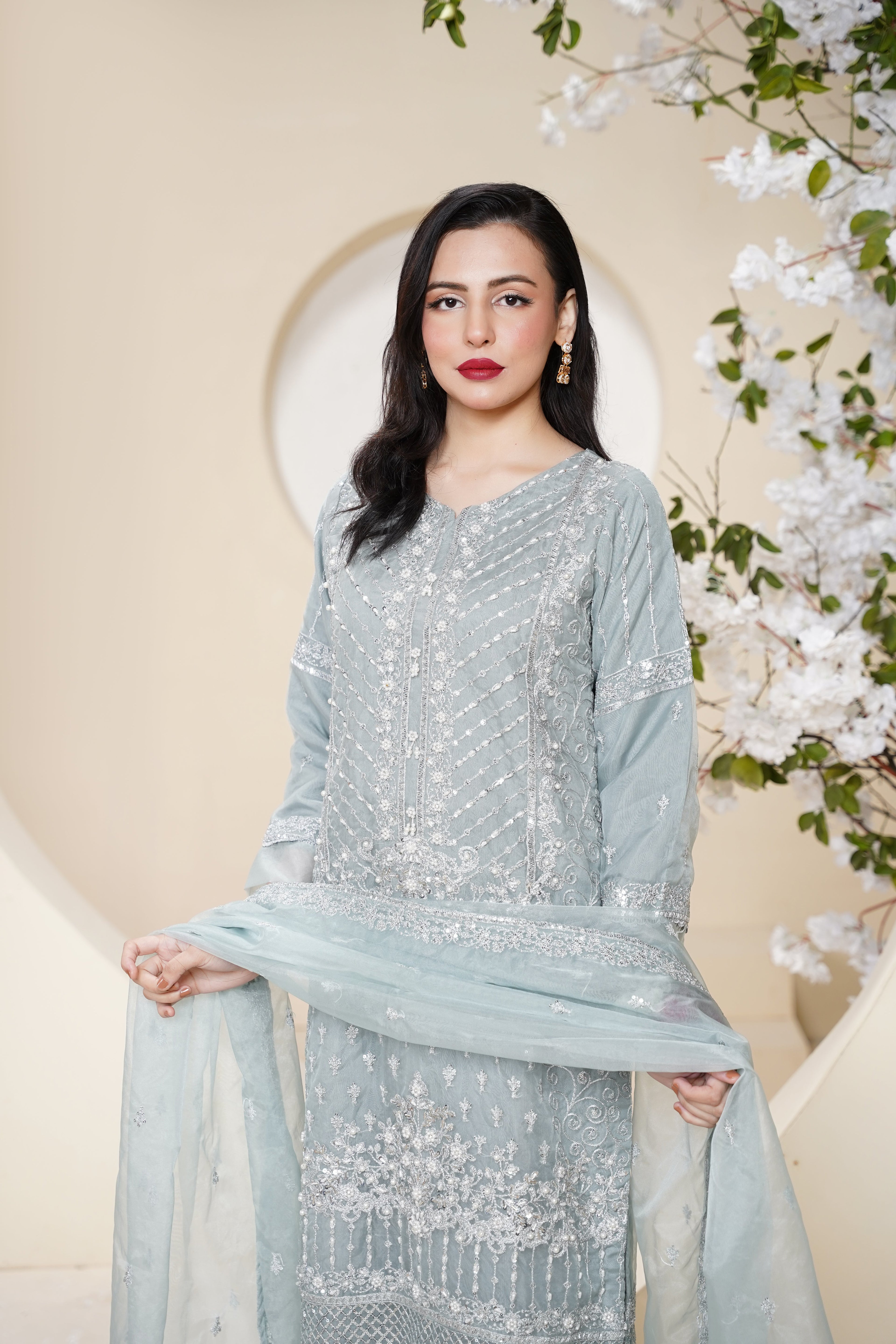 Tehwar - Luxury Organza Outfit - Festive Collection