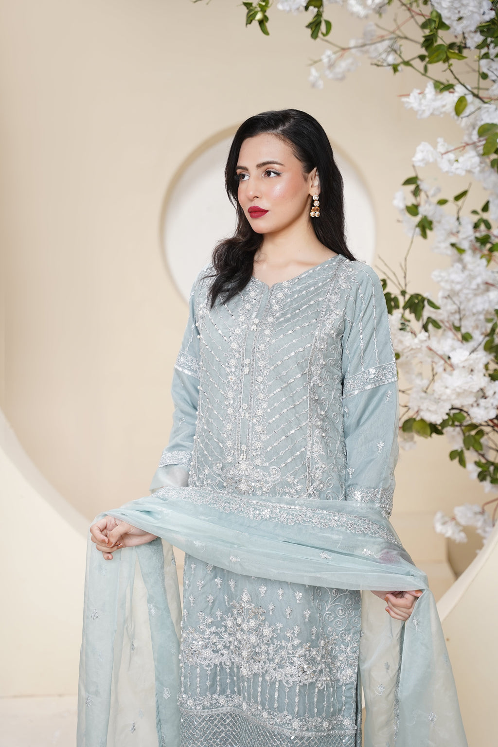Tehwar - Luxury Organza Outfit - Festive Collection