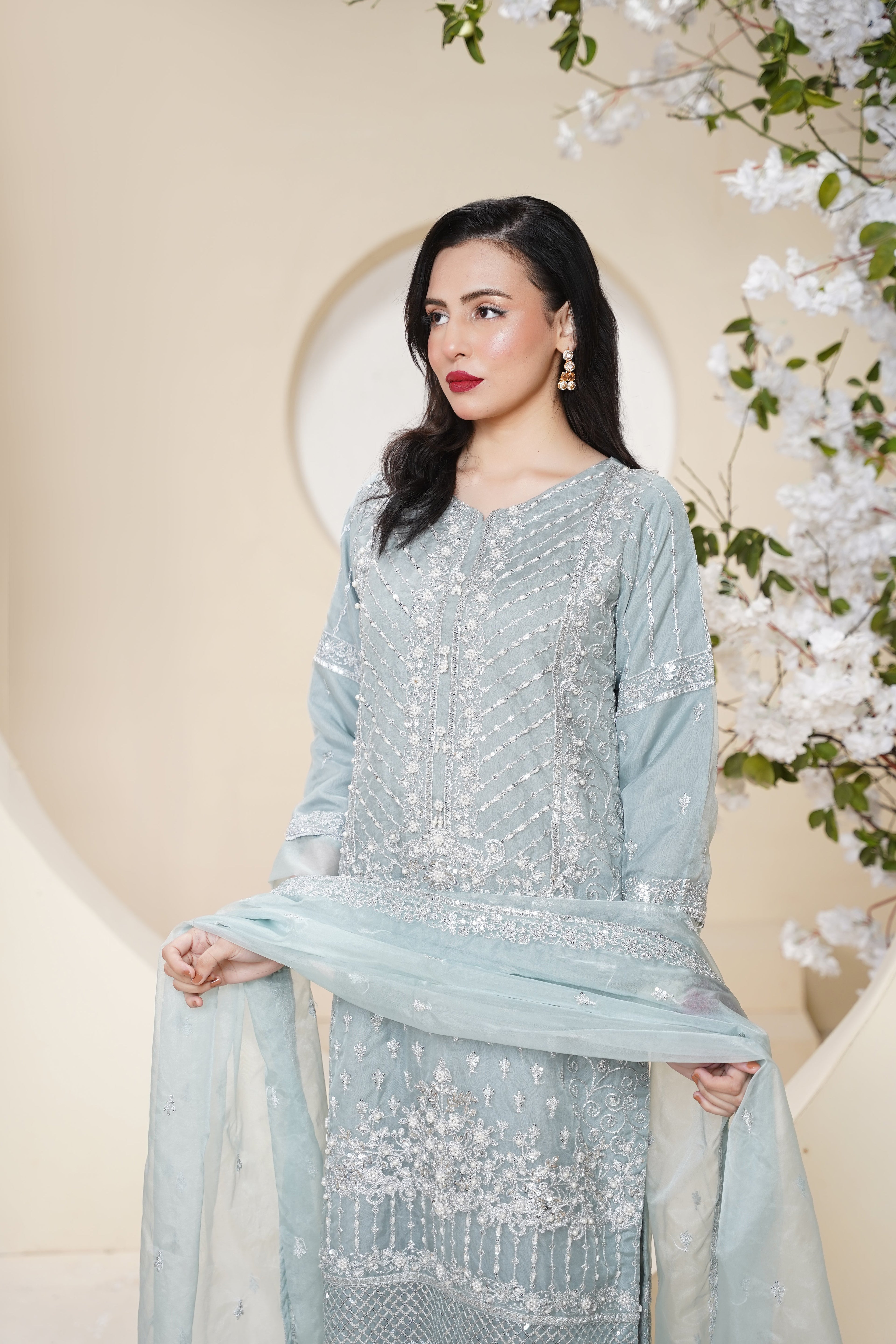 Tehwar - Luxury Organza Outfit - Festive Collection