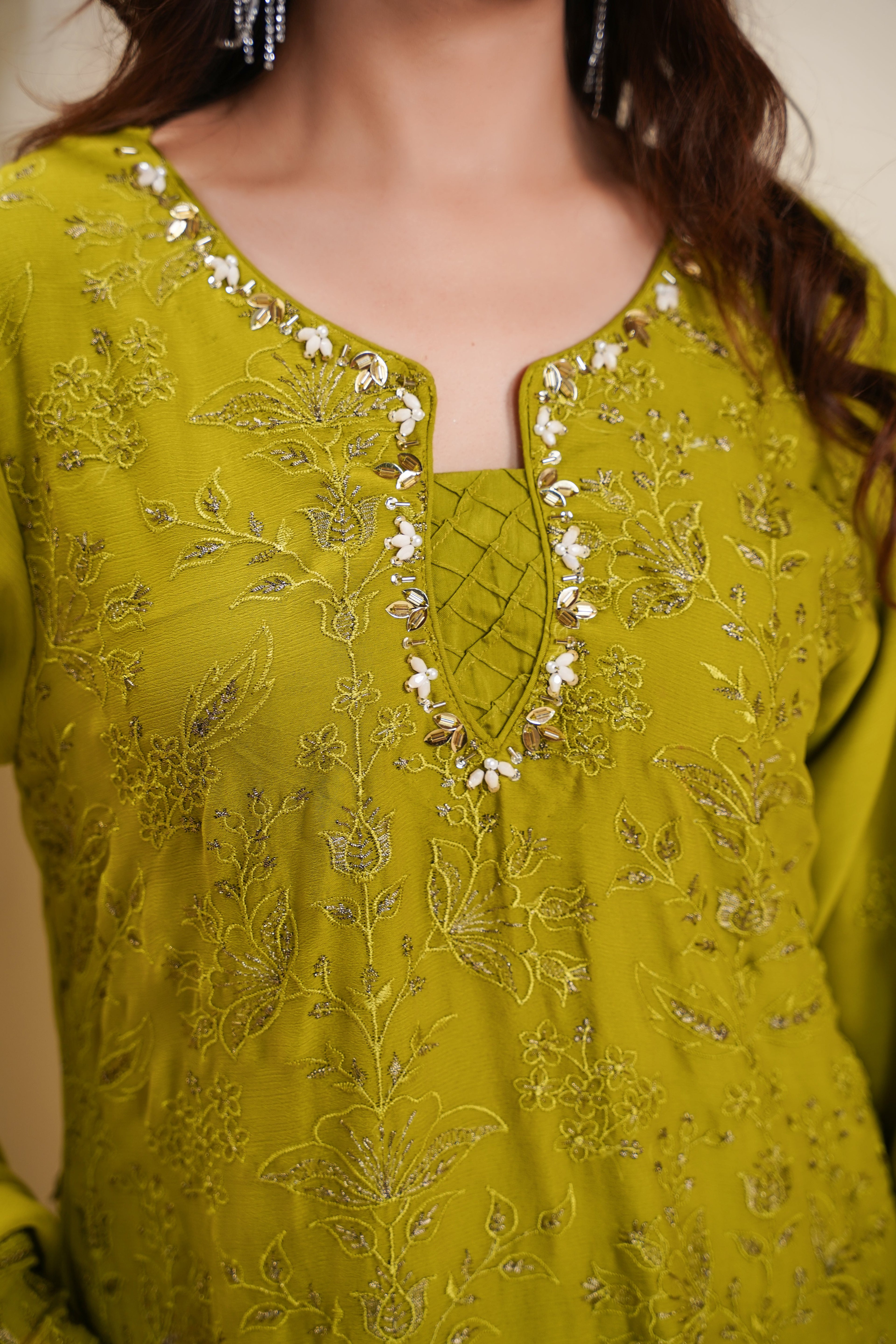 Husan e Jahan - Luxury Chiffon Outfit with Chiffon Dupatta