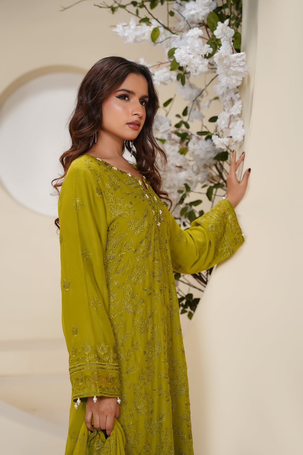Husan e Jahan - Luxury Chiffon Outfit with Chiffon Dupatta