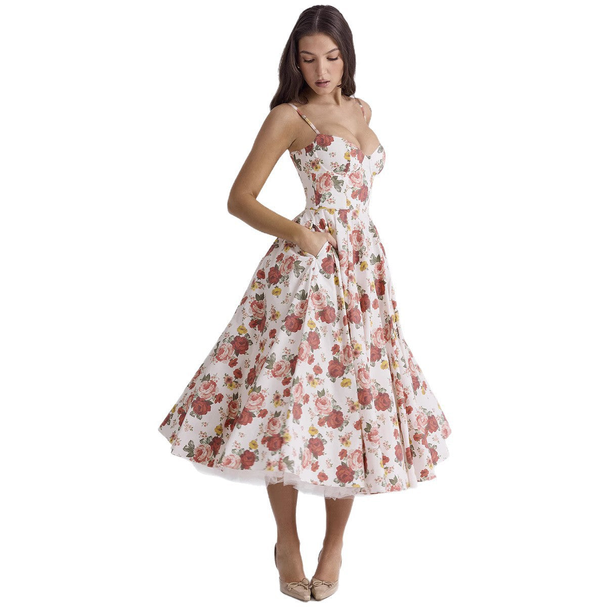 Mesh Maxi Double-layer Slip Dress