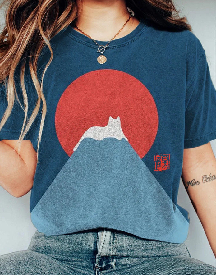 Women's Creative Design Casual Top With Print