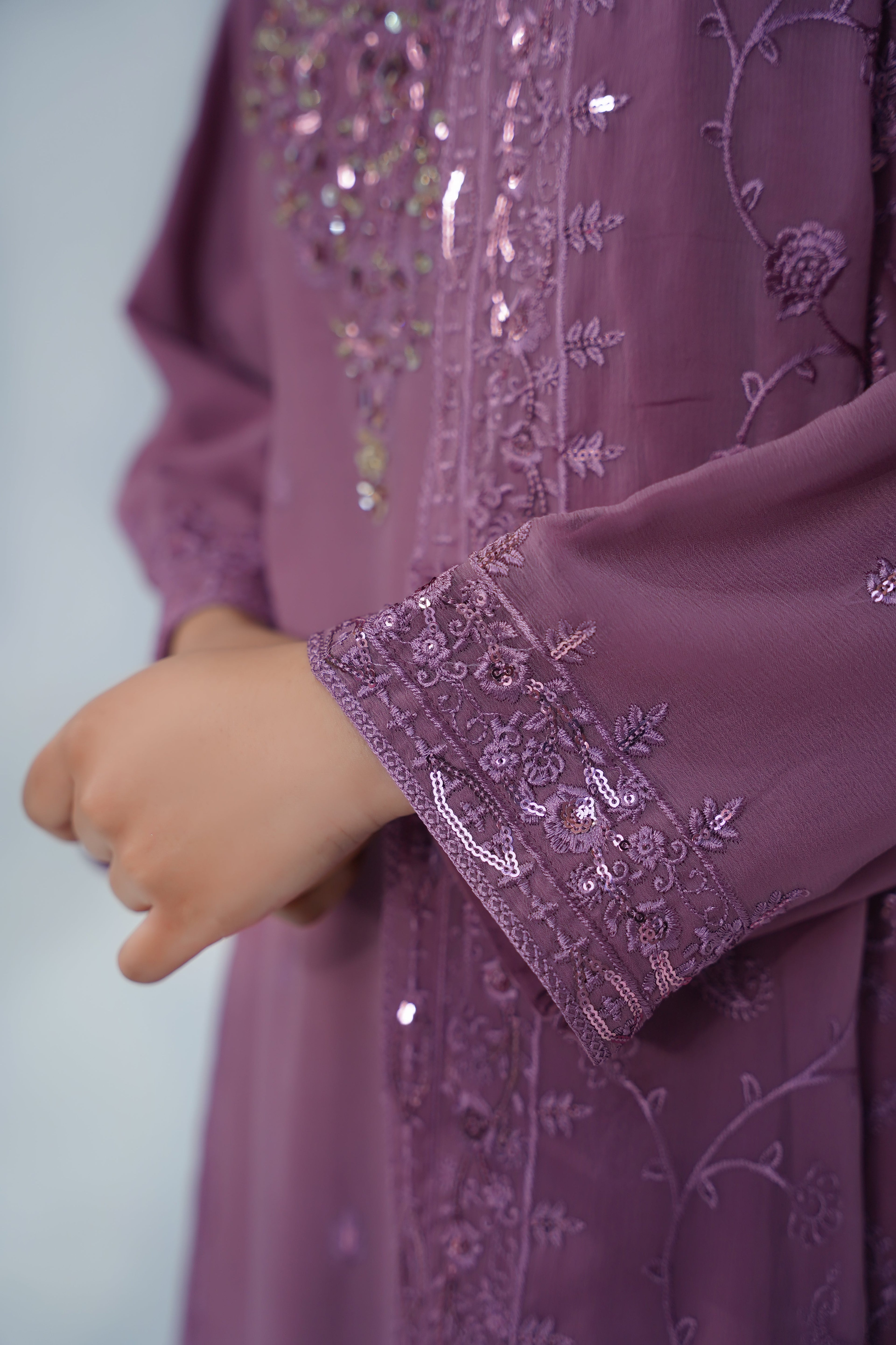 Husan e Jahan - Luxury Chiffon Outfit with Chiffon Dupatta