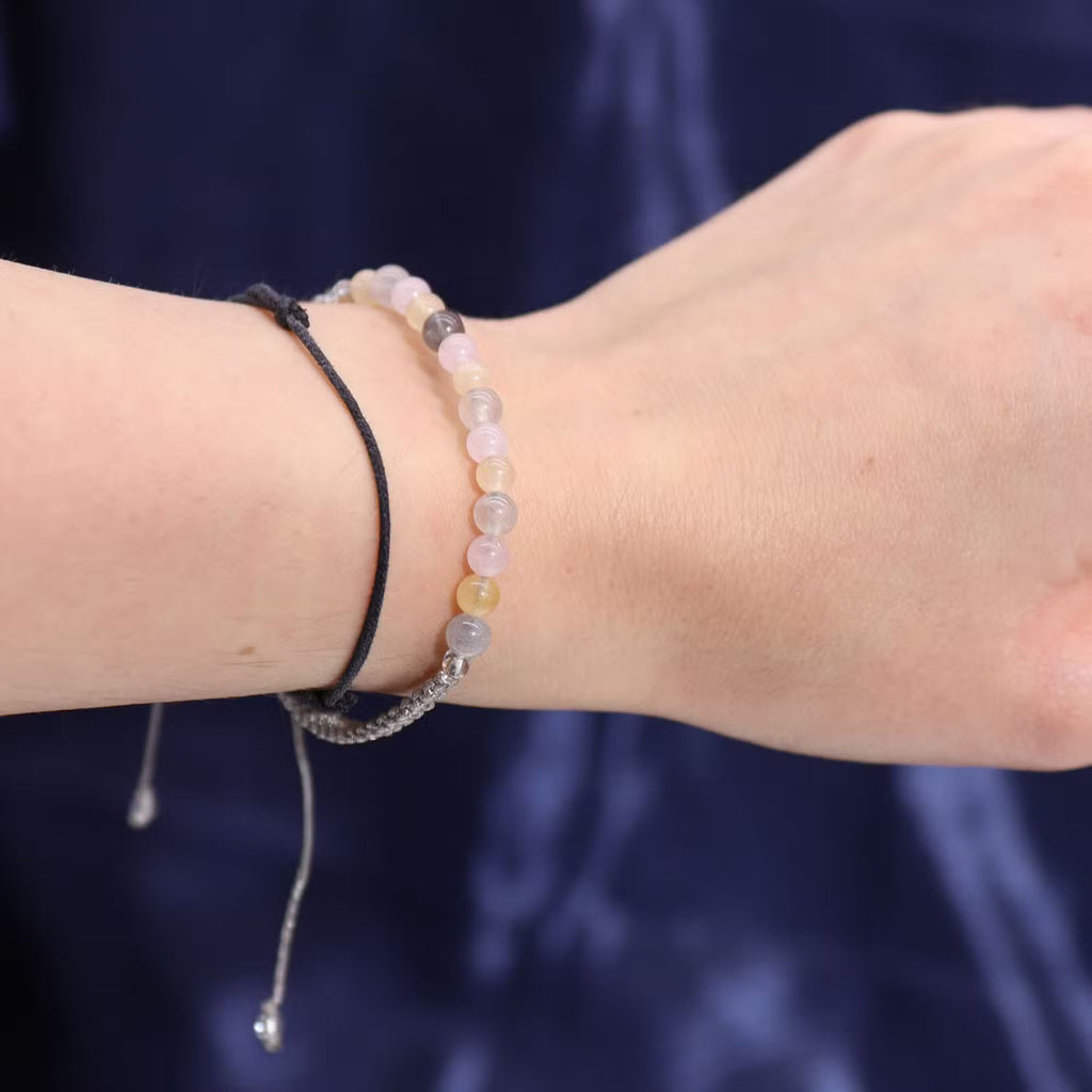 Zodiac Crystal Candle with Gemstone Bracelet