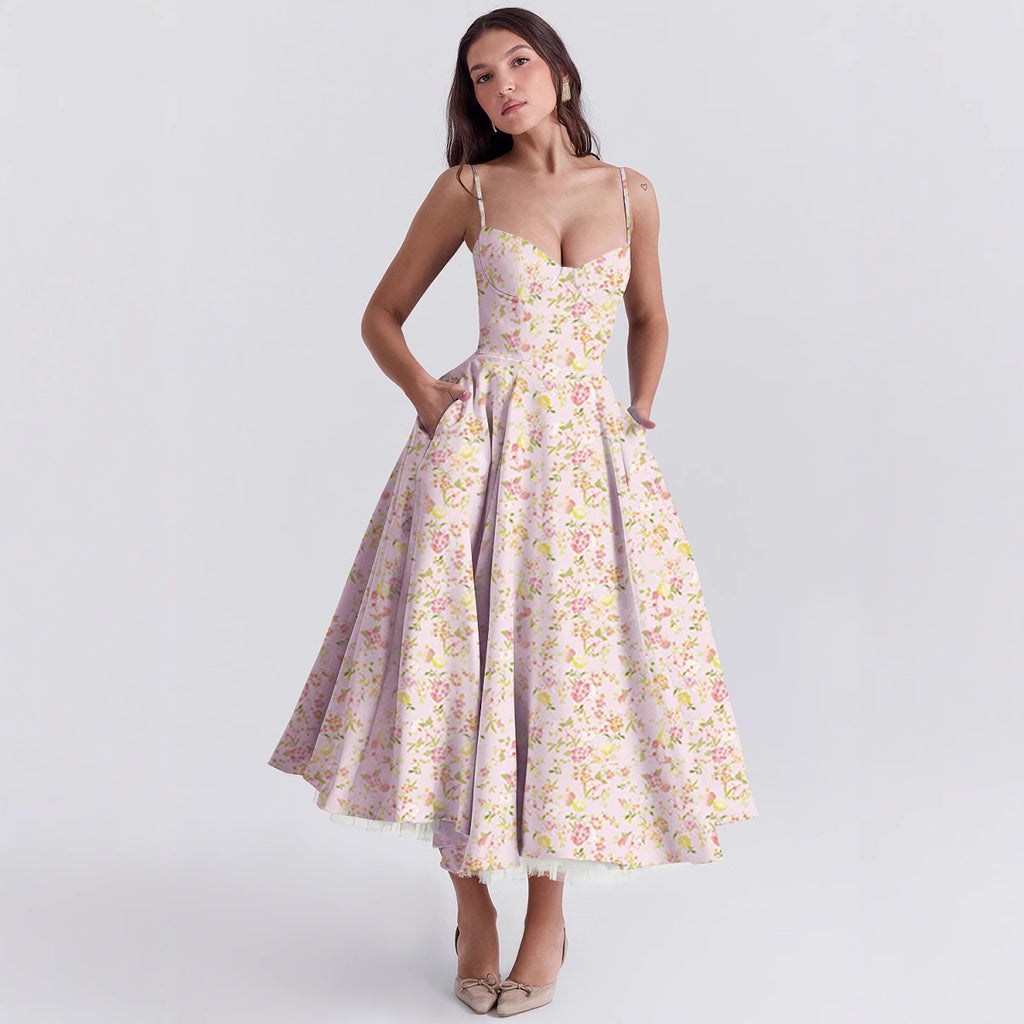 Mesh Maxi Double-layer Slip Dress
