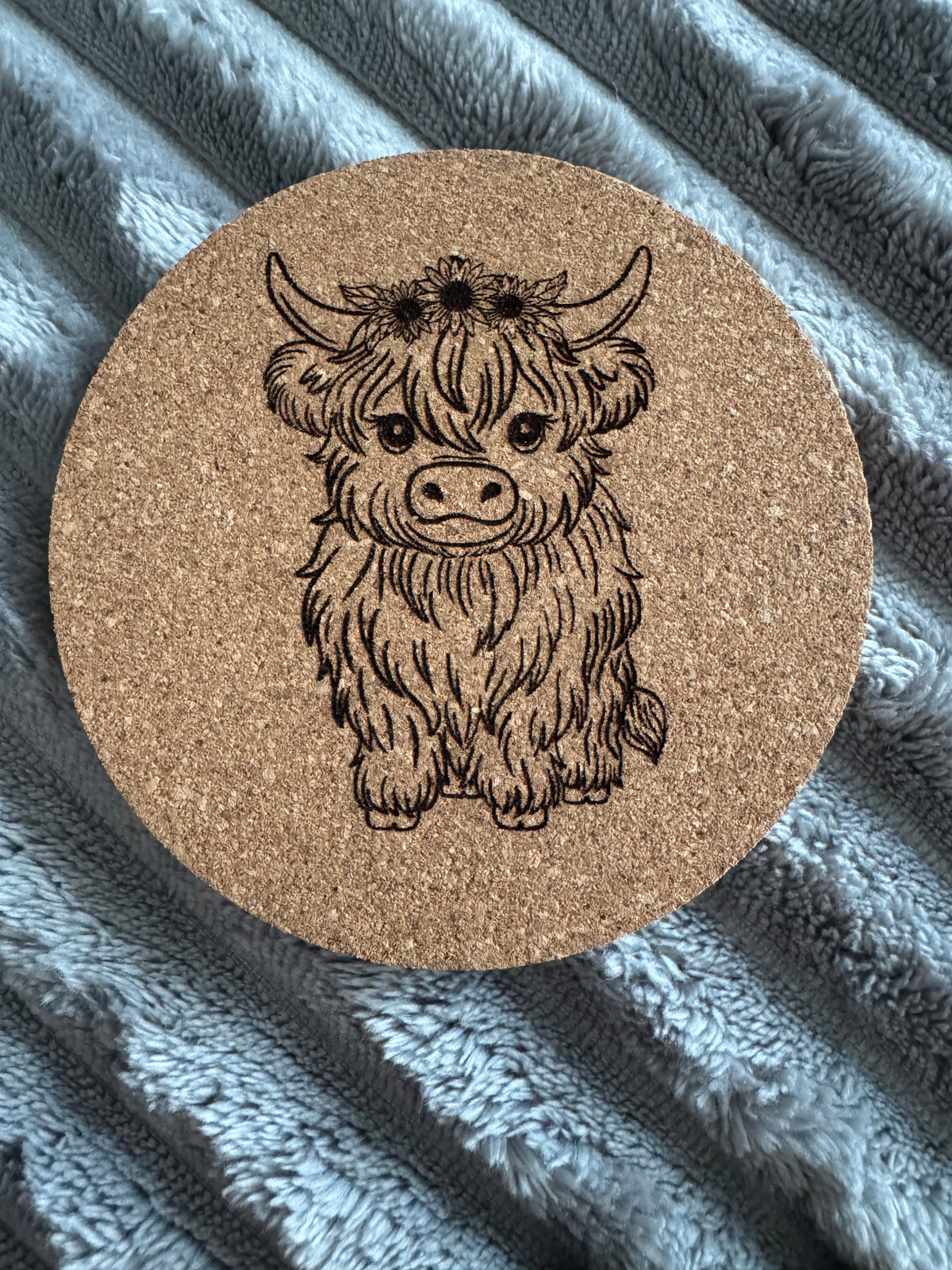 Highland Cow Coaster Set