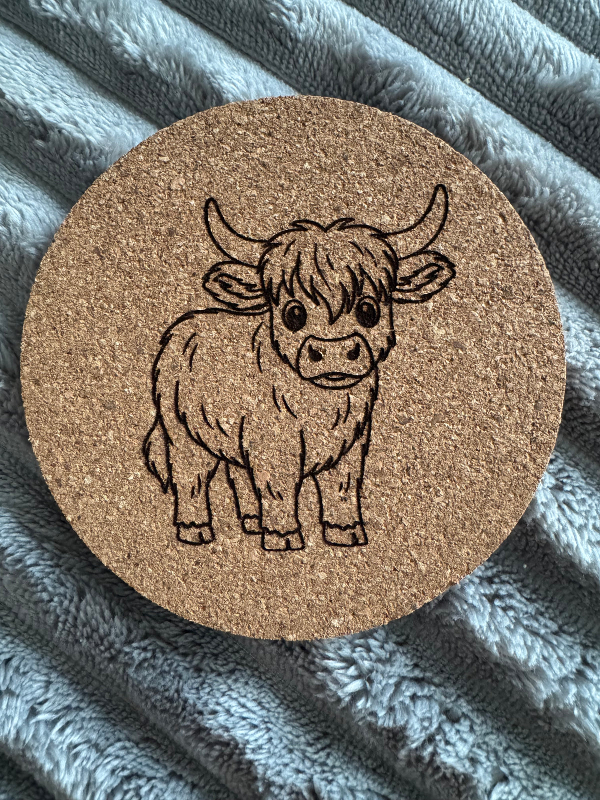 Highland Cow Coaster Set