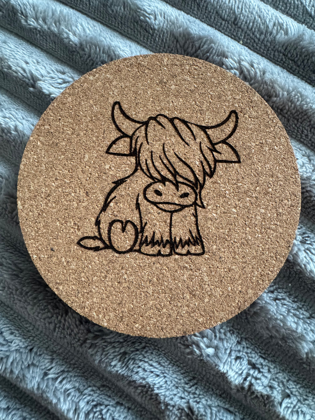 Highland Cow Coaster Set