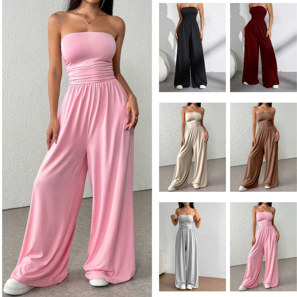 High-waisted Pants With A Tube Top