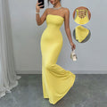 Figure-hugging Strapless Backless Bandage Dress