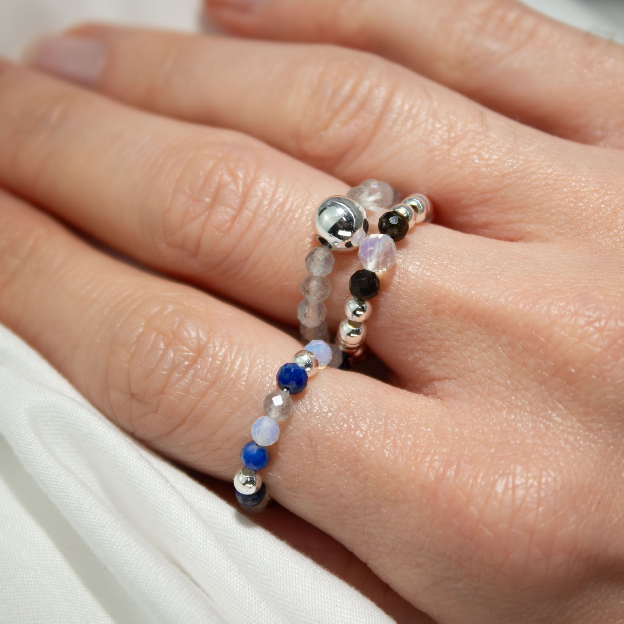 Nymph Spirit Gemstone Ring Set