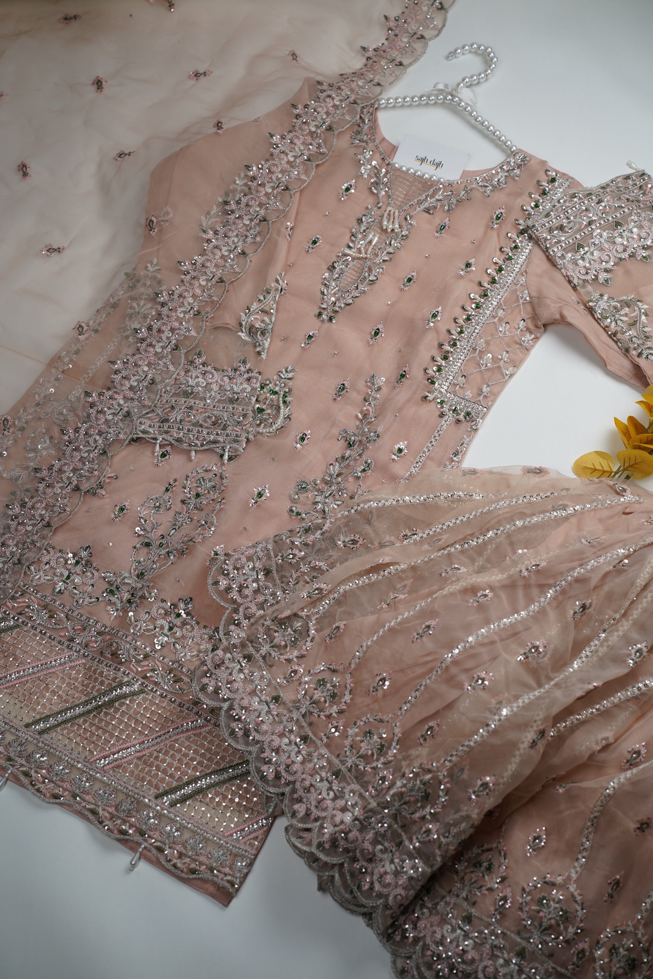 Tehwar - V3 - Luxury Festive Collection with Gharara - Organza