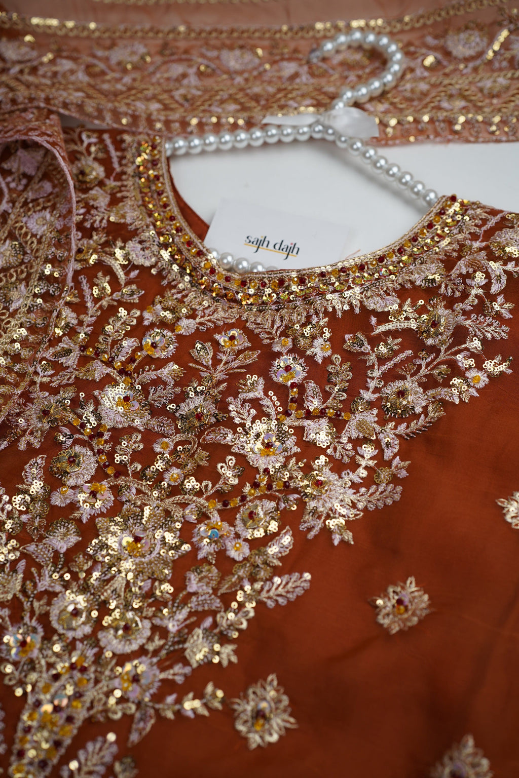 Tehwar - V4 - Luxury Festive Collection with Gharara - Organza - Ready to Wear -  SD10
