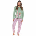 Daisy Dreamer Womens Giraffe Cotton Jersey Long Sleeve Pajama Set For Comfortable Soft Loungewear Sleepwear Summer Holiday