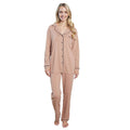 Daisy Dreamer Womens Natural Pyjama Set Soft Touch Fabric Long Sleeve Top And Bottoms Two Piece Nightwear For Comfortable Sleep
